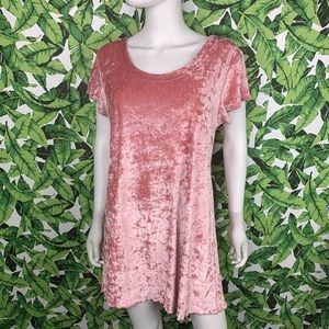 Vintage Gold Label Victoria's Secret Velvet Sleep Shirt Oversized T-Shirt Gown